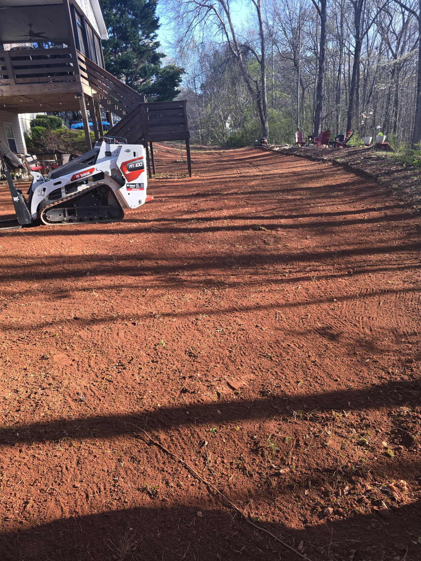 Professional site grading and preparation with heavy machinery in Lawrenceville, GA
